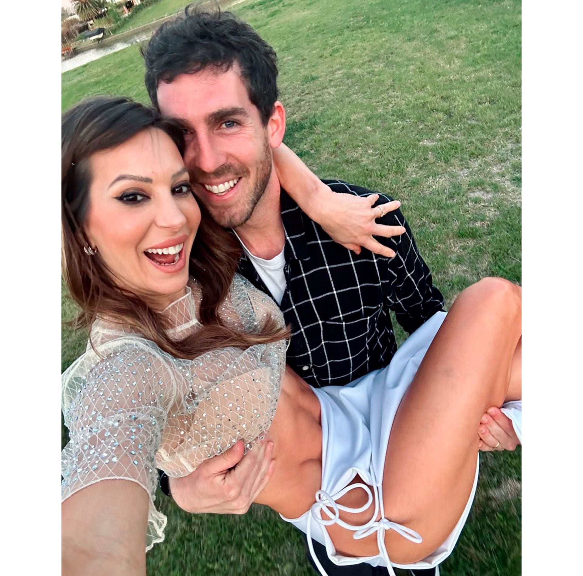 Noelia Marzol y su pareja 