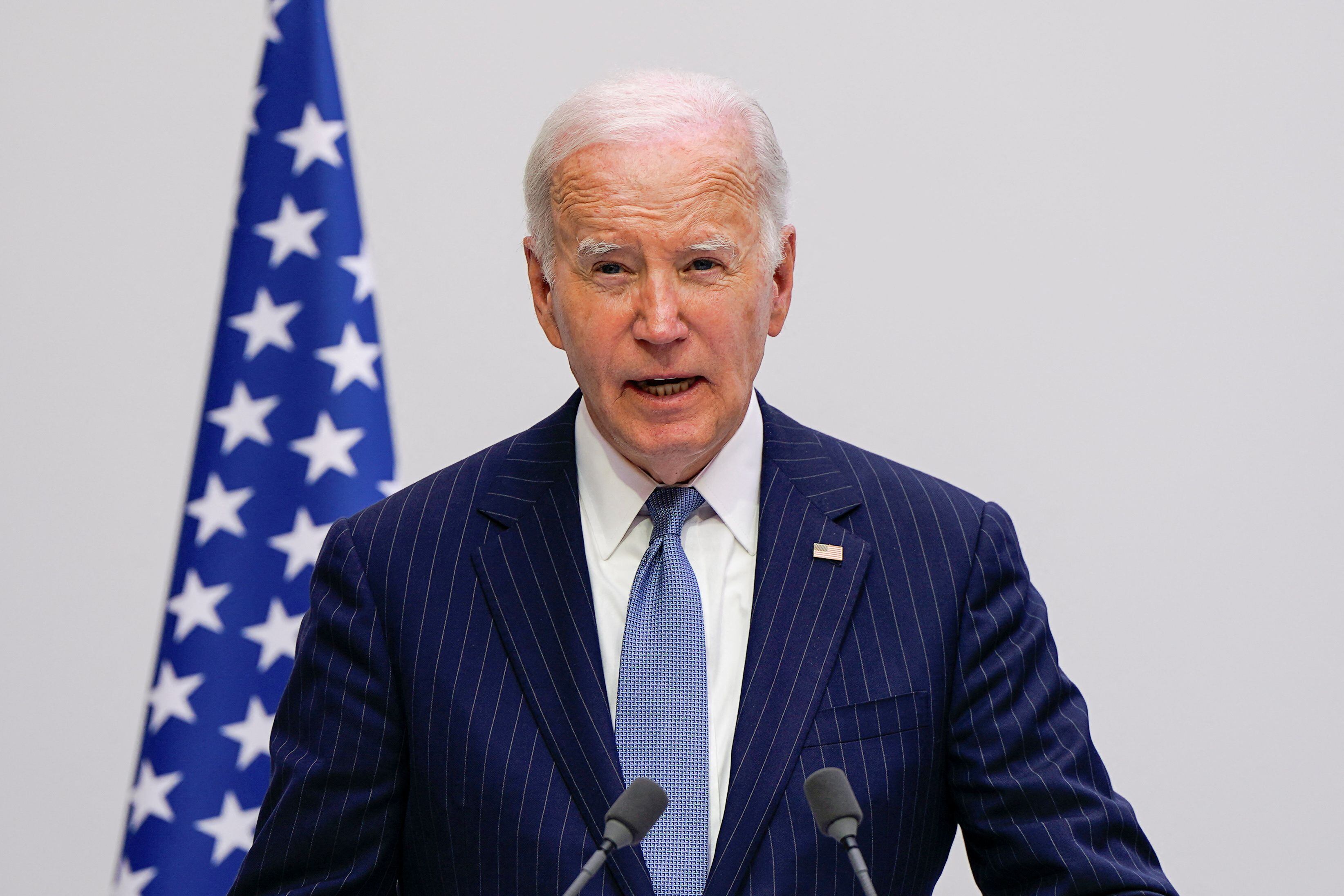 El presidente estadounidense Joe Biden recibió cuestionamientos por su política de inmigración (REUTERS/Elizabeth Frantz)