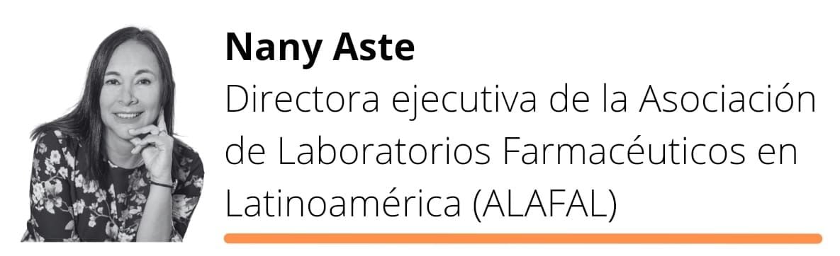 Nancy Aste, directora ejecutiva de la Asociación de Laboratorios Farmacéuticos en Latinoamérica (ALAFAL)