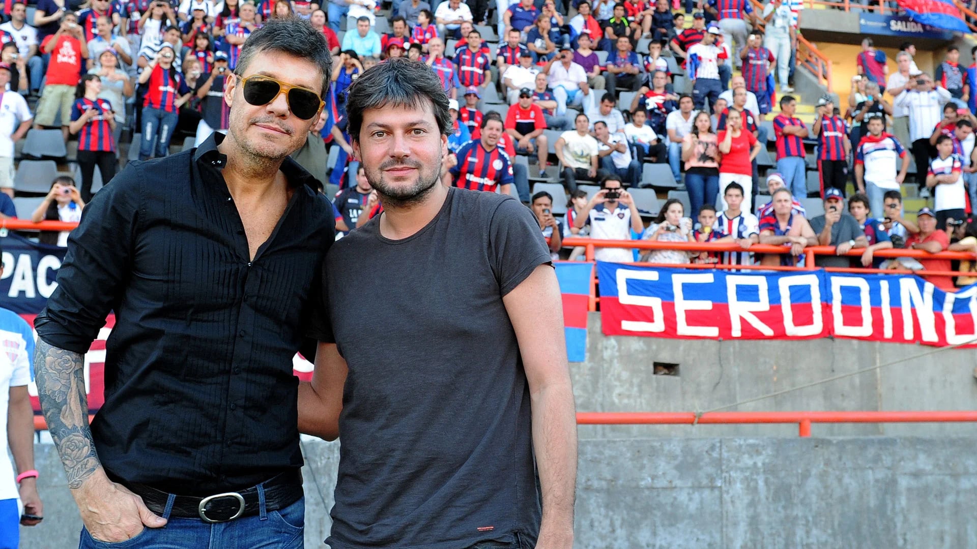 Marcelo Tinelli junto a Matías Lammens (NA)