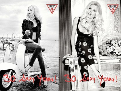  Claudia Schiffer para la marca Guess