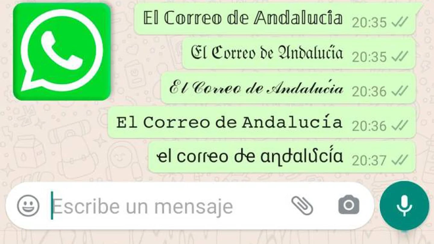 WhatsApp: как отправлять сообщения с разными шрифтами на iPhone и Android -  Infobae