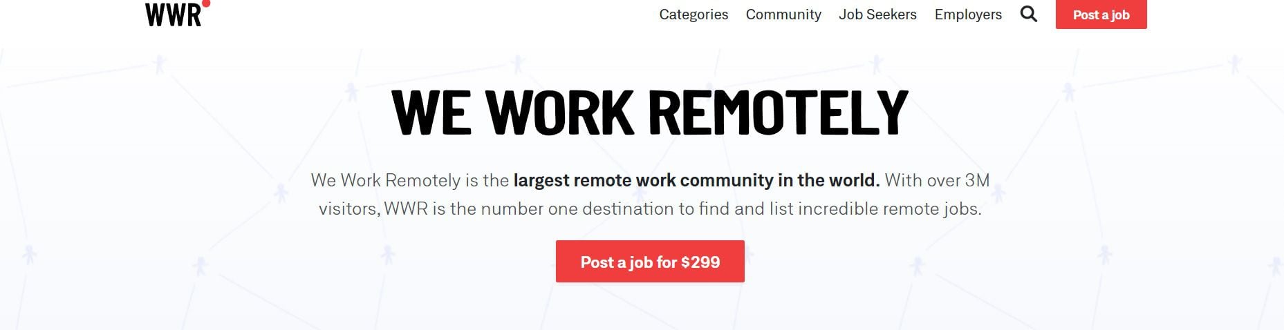 We Work Remotely tiene muchas oportunidades en el área de diseño y sistemas