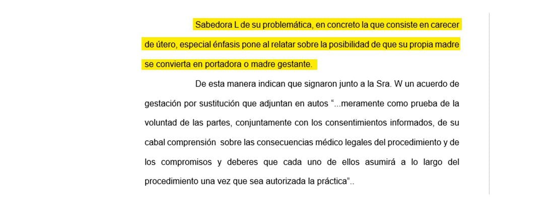 El fallo que destaca el gesto "altruista" de la mujer que gestará a su nieto para cumplir el deseo de su hija de ser madre