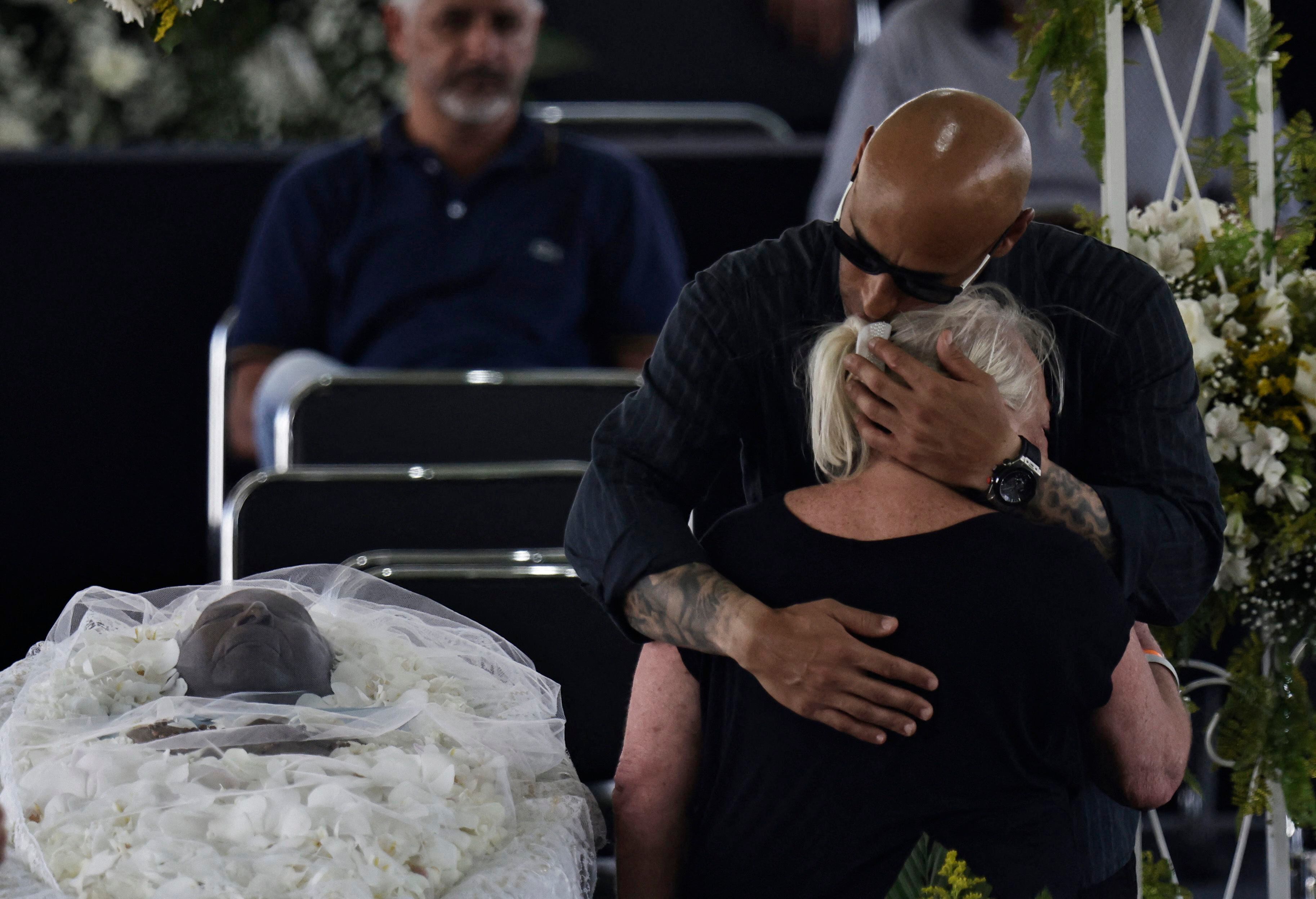 Emoción durante la despedida de Pelé en Brasil (REUTERS/Ueslei Marcelino)