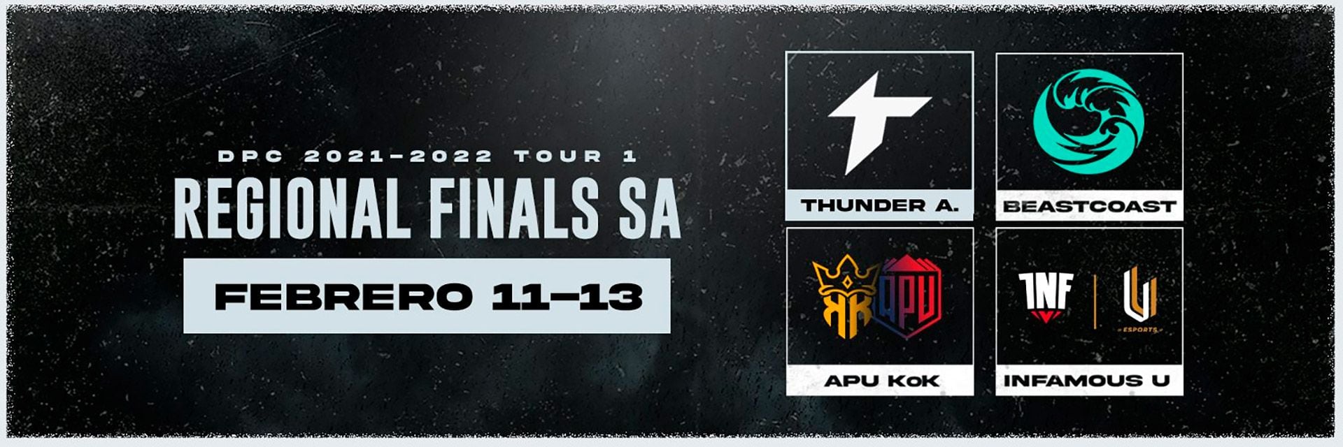 Equipos en las finales regionales del primer Tour de SA - DPC DOTA 2 | @esports4d