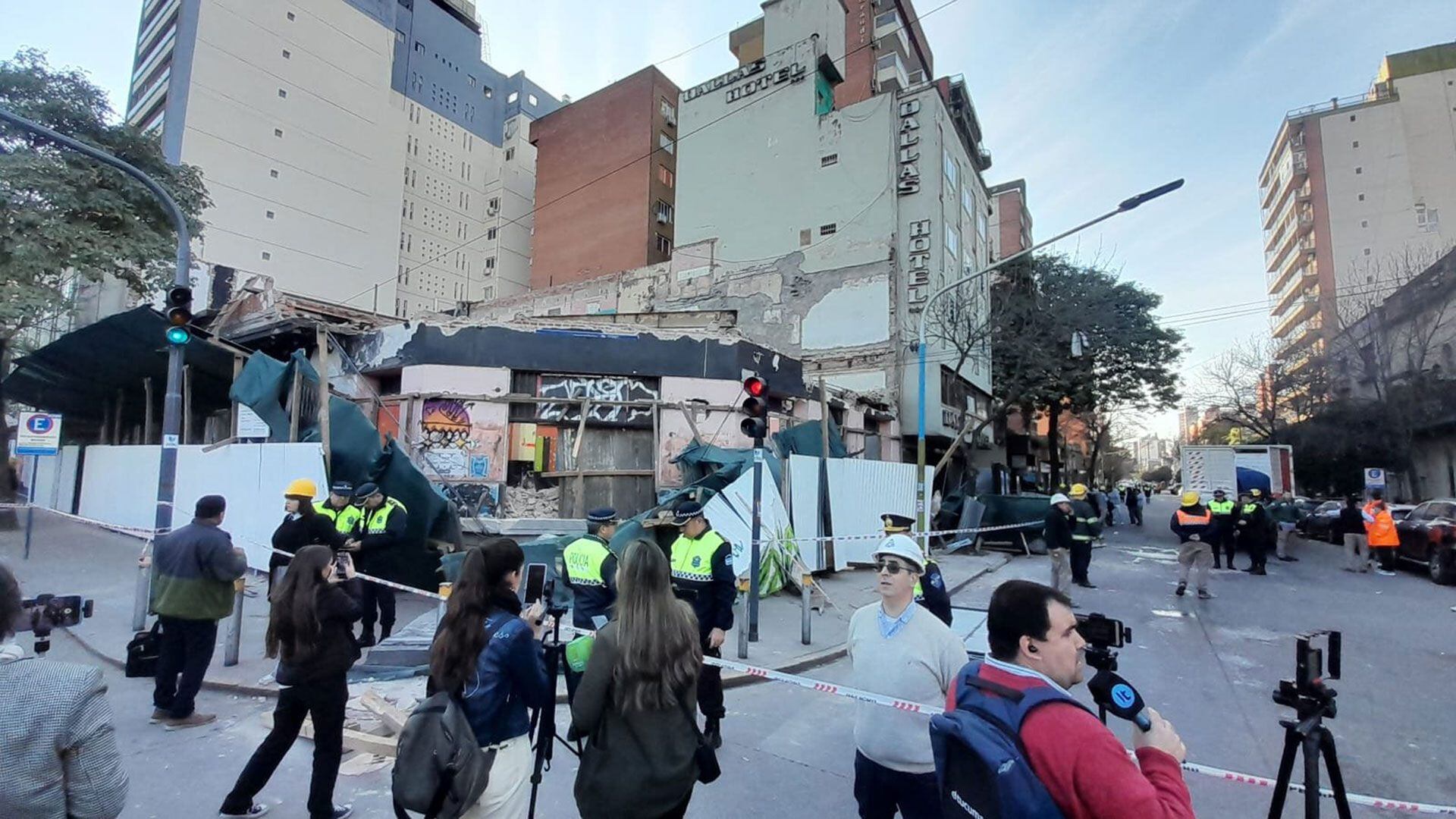 Derrumbe en Plaza Alberdi, San Miguel de Tucumán