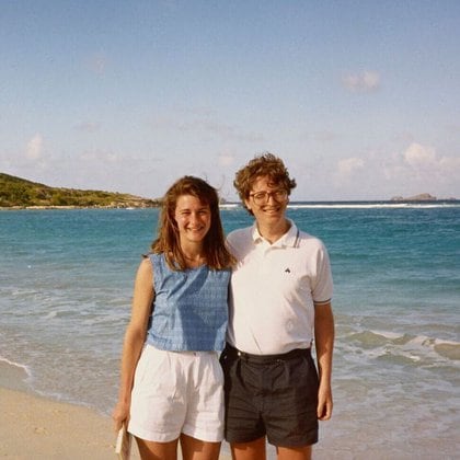 Melina y Bill Gates durante unas vacaciones 