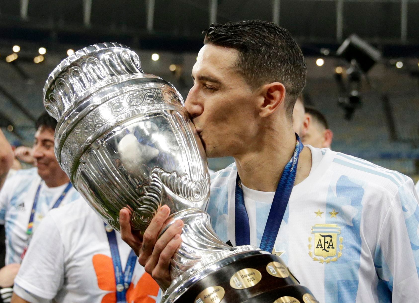 La conquista de la Copa América fue un punto de inflexión para Ángel Di María (REUTERS/Ricardo Moraes)