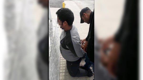 Raúl Romero tras ser detenido.