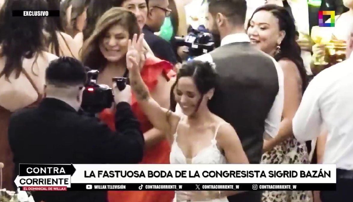 Sigrid Bazán celebra su boda a lo grande.