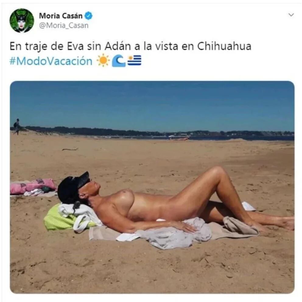 Moria Casán Censurada Por Publicar Una Foto En Topless En Uruguay Infobae 