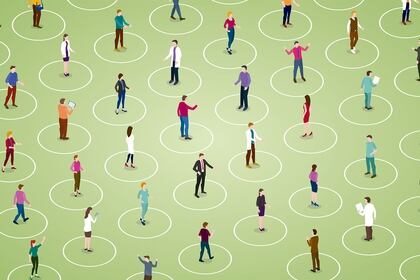 La distancia social es una de las medidas en pos de prevenir el contagio (Shutterstock)