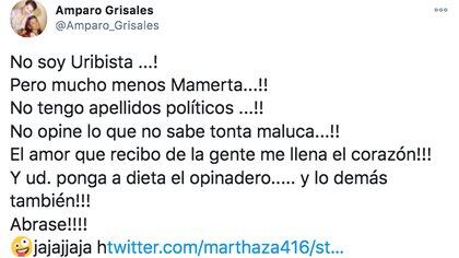 La Insultada De Amparo Grisales A Una Mujer Que La Llamo Uribista Infobae