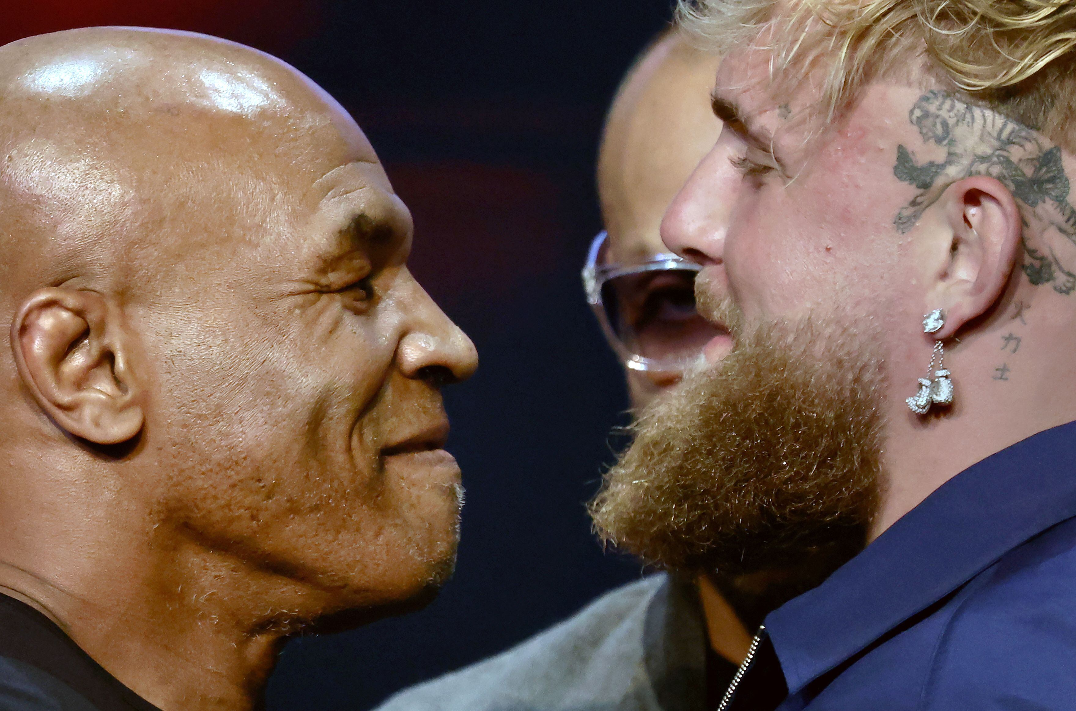 Mike Tyson y Jake Paul van a pelear en Texas (EFE/EPA/Peter Foley)