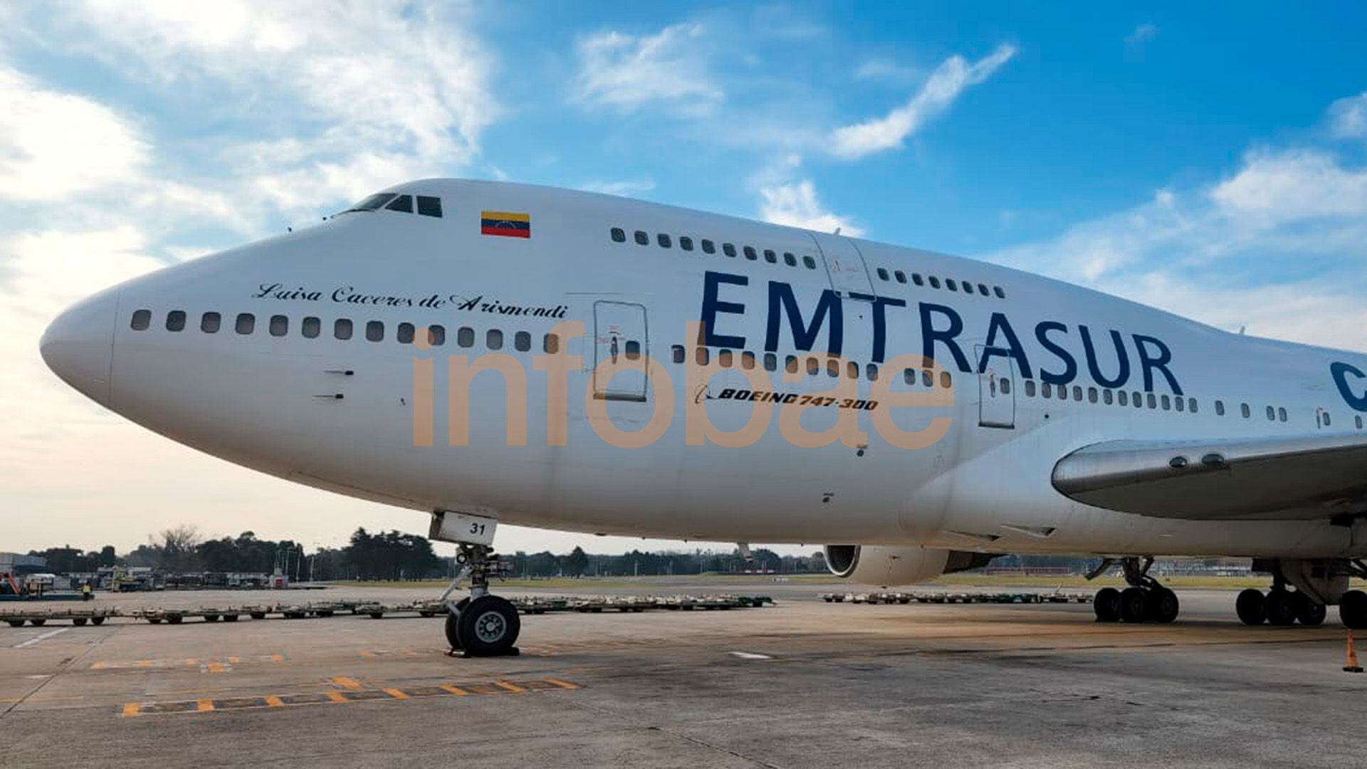 avión - Ezeiza - Venezuela - iraníes - aeropuerto - Boeing 747