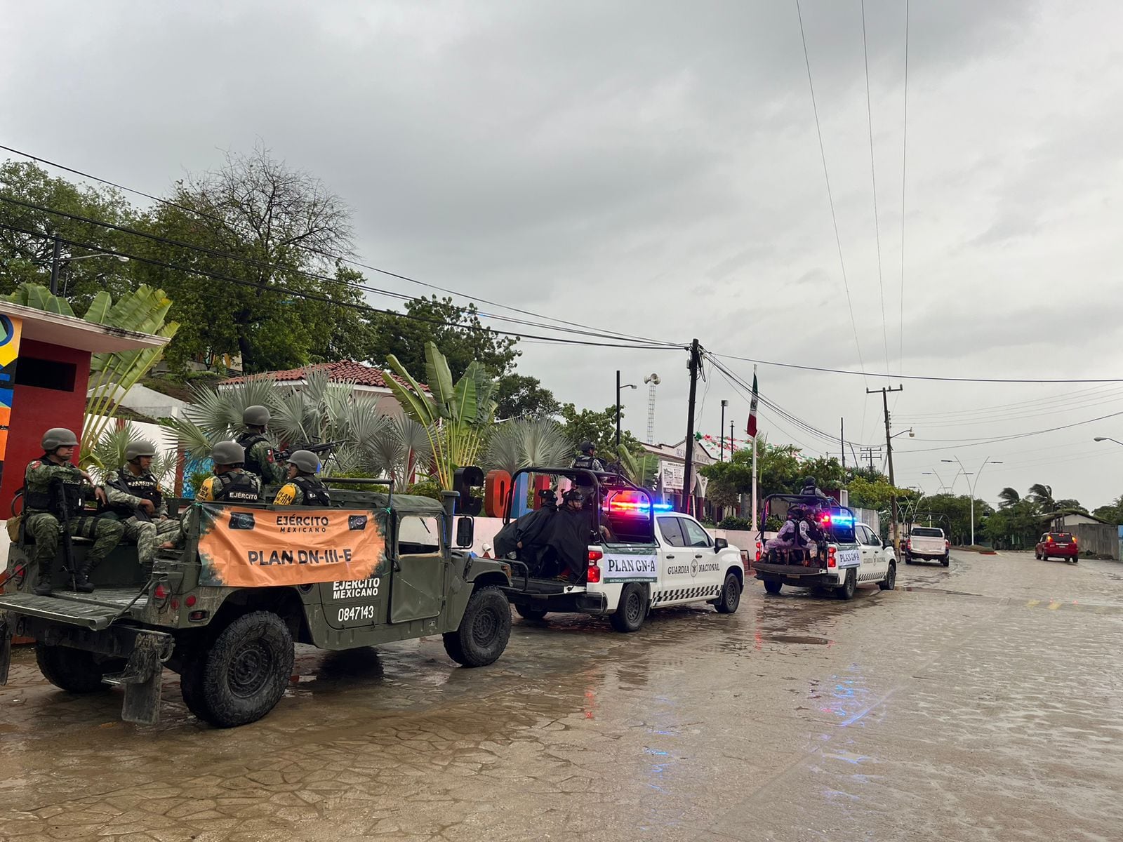 La Guardia Nacional se prepara para recibir el impacto del huracán John en Oaxaca (Foto: Guardia Nacional)