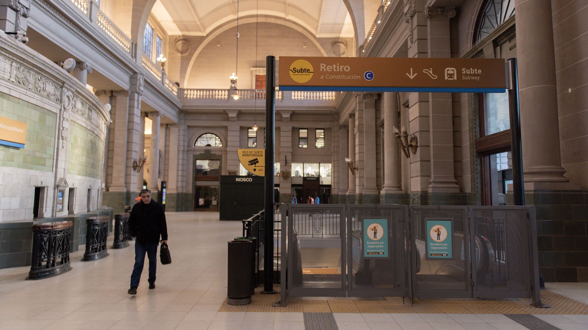 La terminal de Retiro permanecerá cerrada hasta las 0 horas del jueves