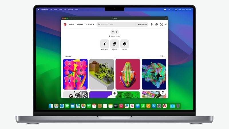 La actualización de macOS Sonoma permite usar aplicaciones web en el computador. (Macrumors)