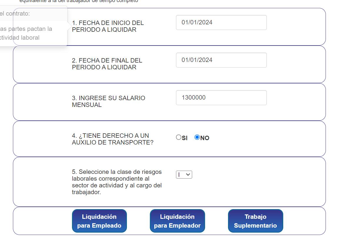 En la opción Mi Calculadora puede calcular el valor de su liquidación - crédito Ministerio del Trabajo