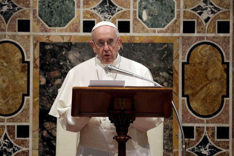 El papa Francisco pidió un rezo "por la martirizada Ucrania" (REUTERS)