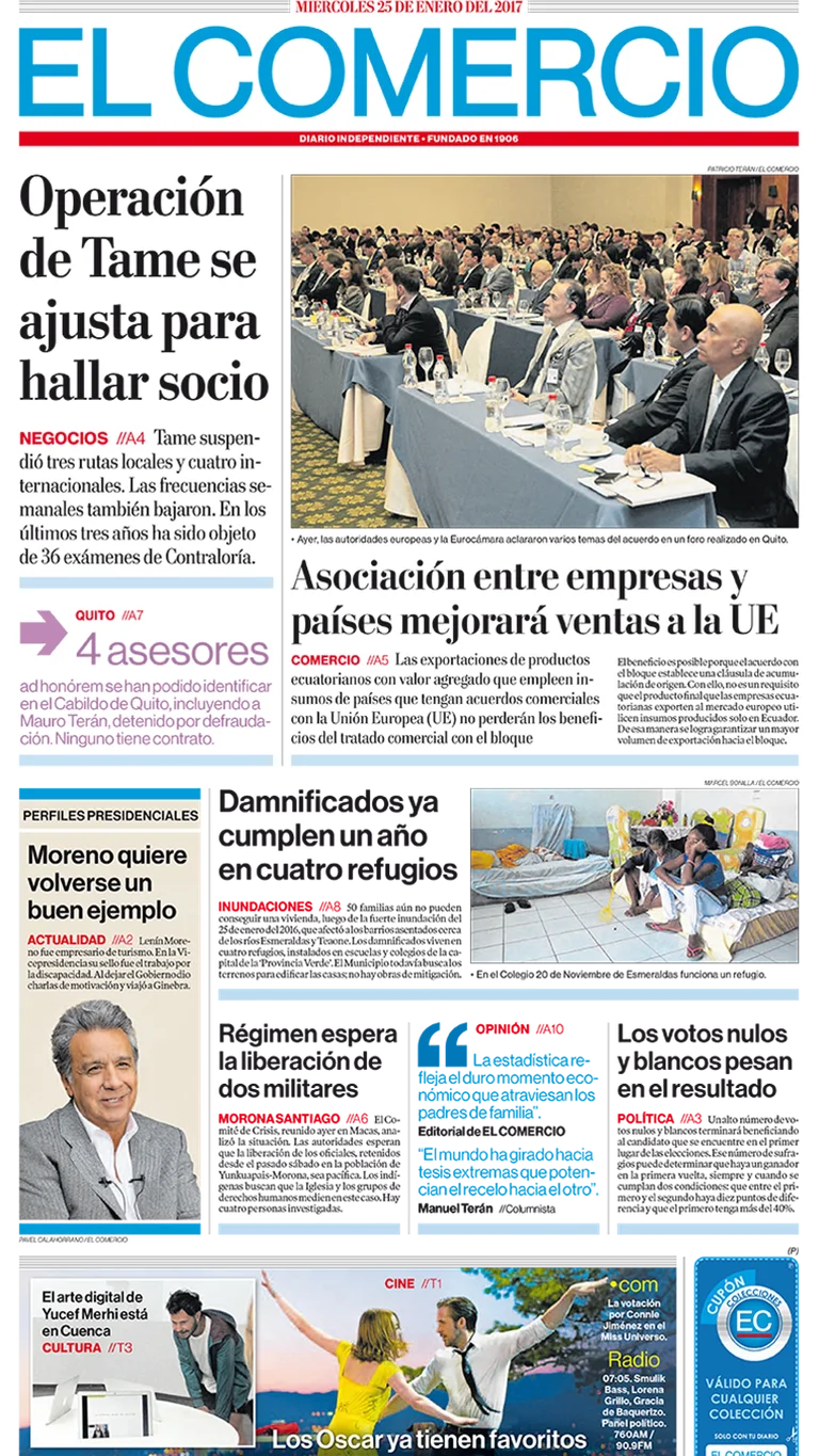 El Comercio Ecuador Miércoles 25 De Enero De 2017 Infobae