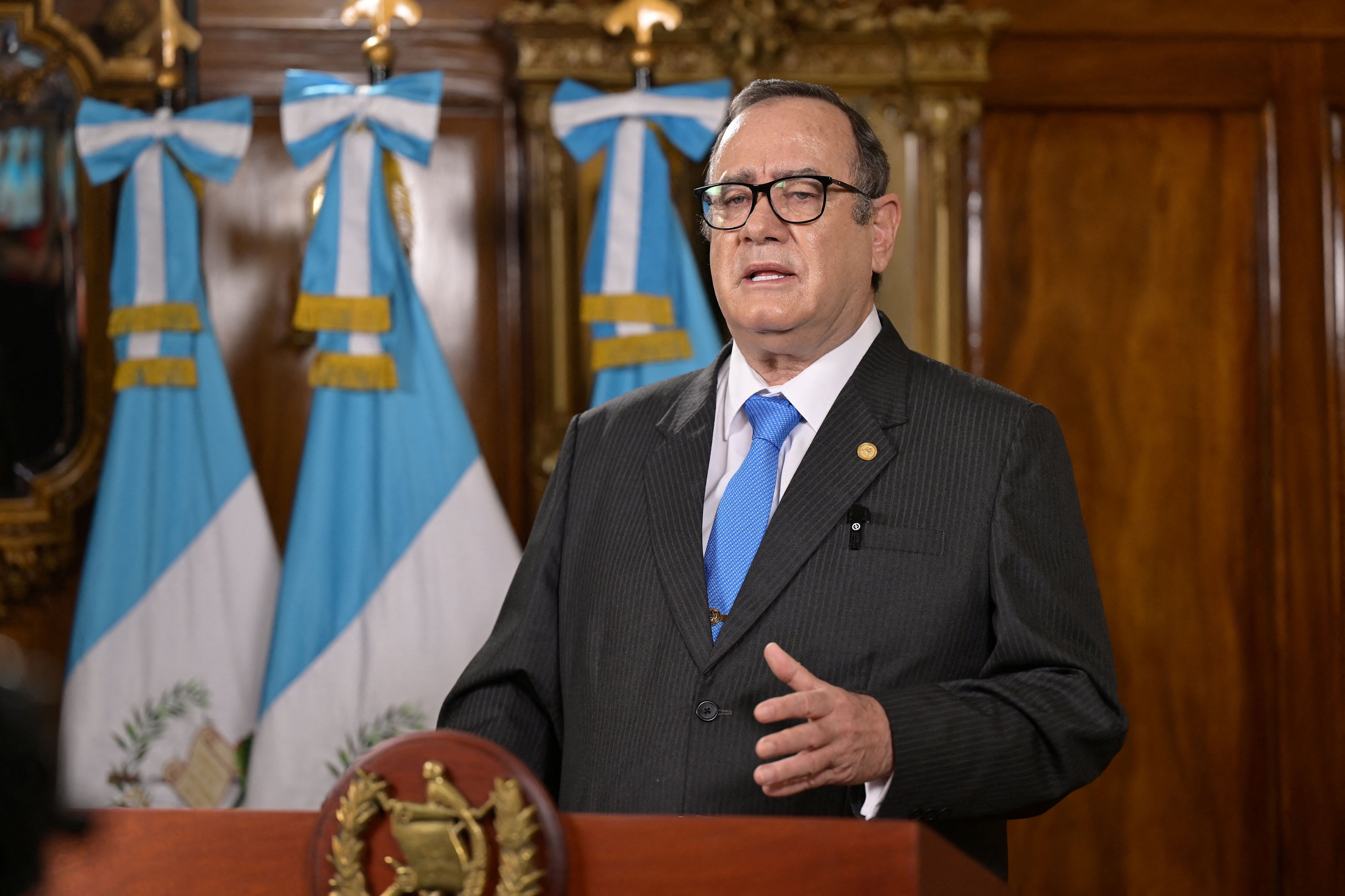 Alejandro Giammattei, presidente de Guatemala (Presidency/Handout via REUTERS)