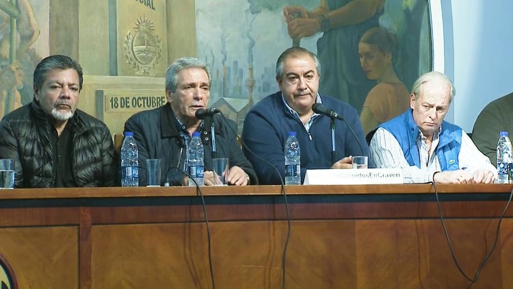 Carlos Acuña y Héctor Daer, los dos secretarios generales de la CGT