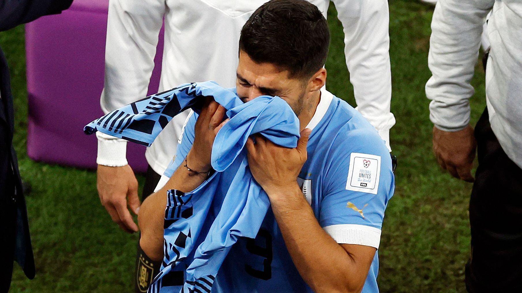 Luis Suárez, el día de la eliminación de Uruguay ante Ghana (REUTERS/Albert Gea)