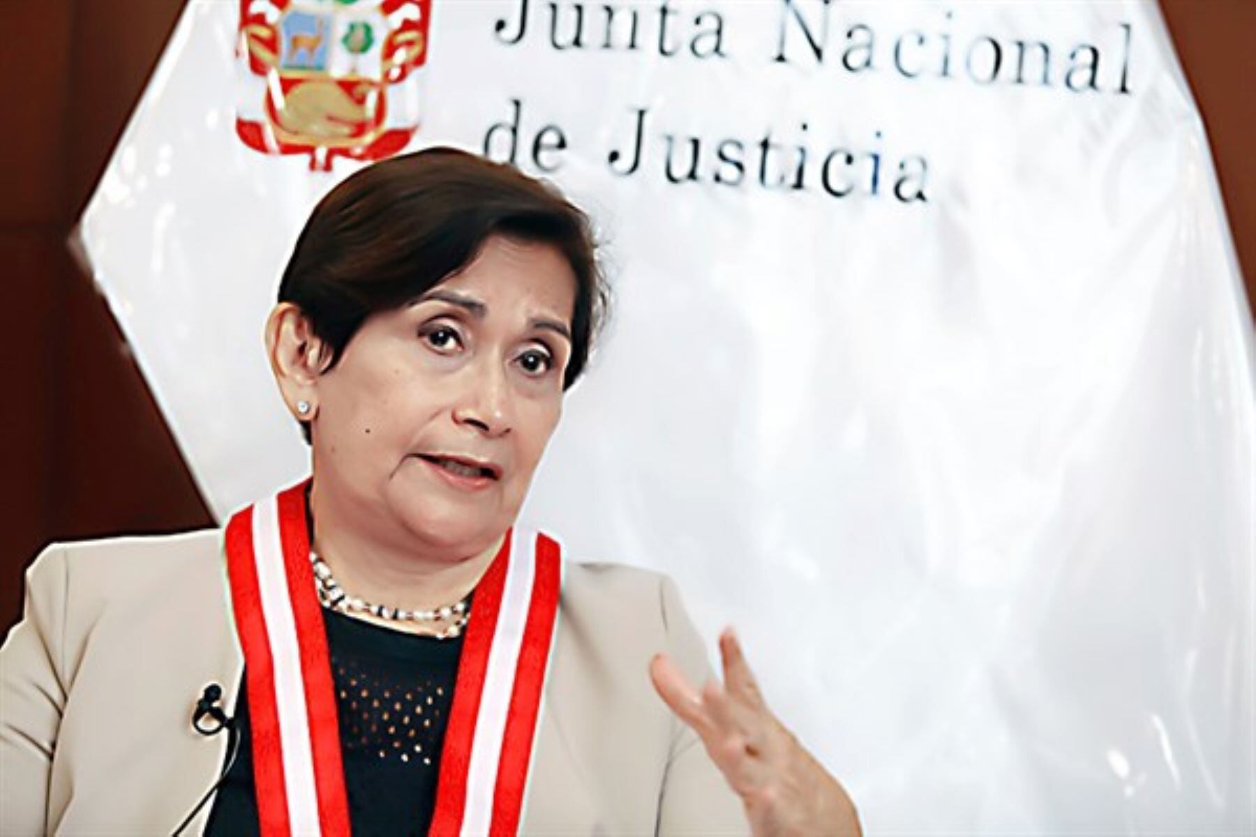 Luz Inés Tello Valcárcel de Ñecco forma parte de la Junta Nacional de Justicia. (Andina)