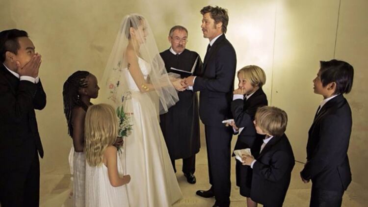El casamiento de Brad Pitt y Angelina Jolie en Francia