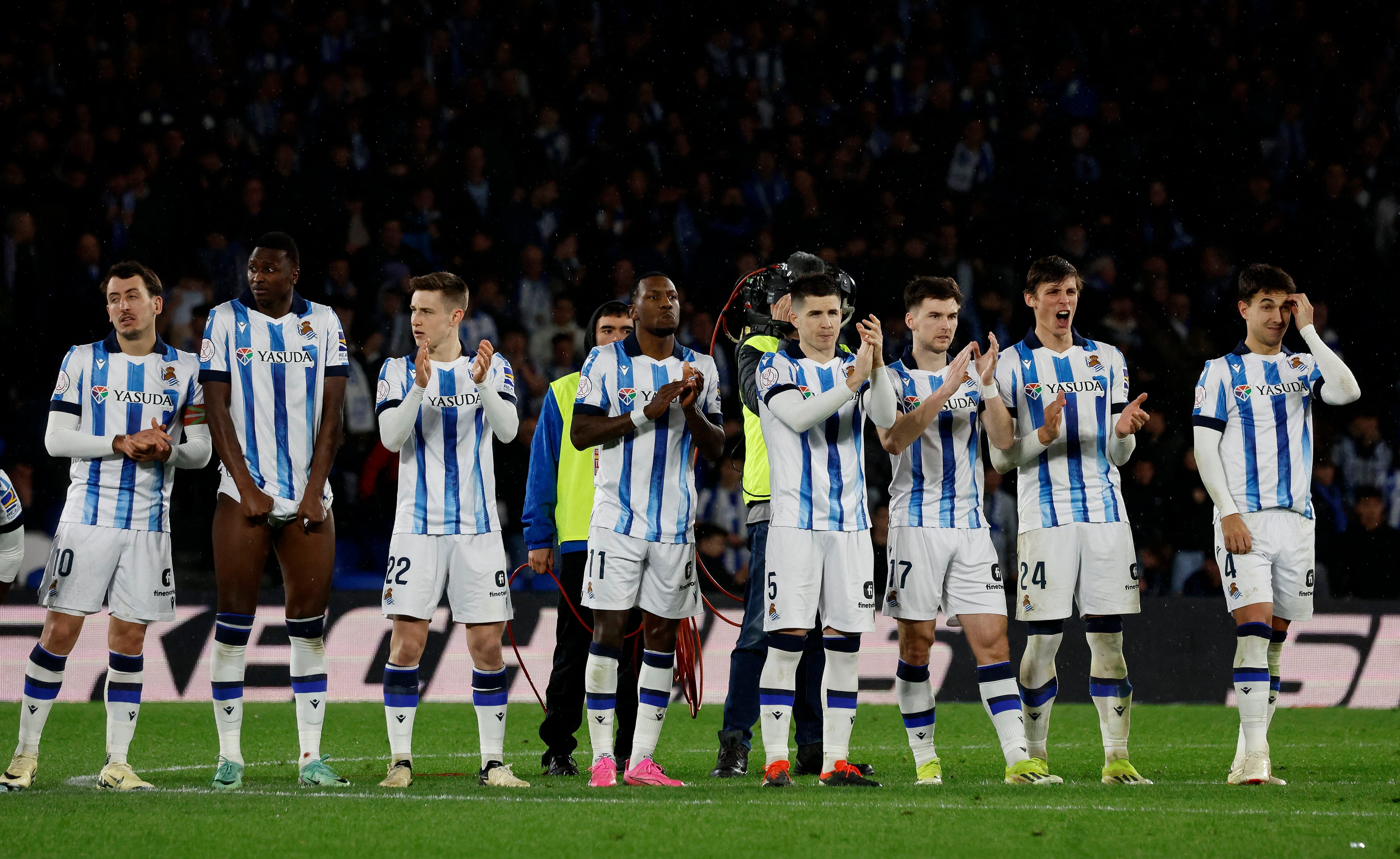 La Real Sociedad era el equipo favorito para vencer en la semifinal de la Copa del Rey (REUTERS/Vincent West)