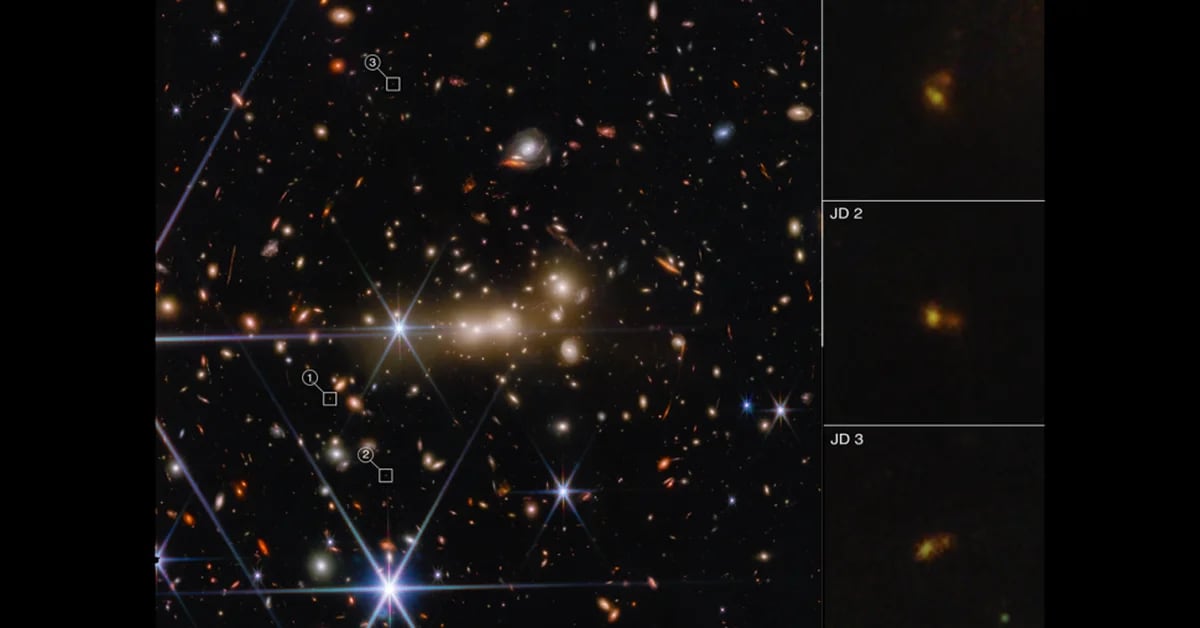 Das James-Webb-Teleskop zeigt Objekte aus den ersten Momenten des Lebens im Universum