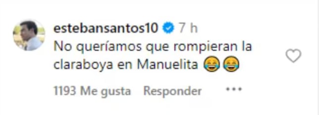 Esteban Santos reaccionó en Instagram al video de Chabe sobre el incidente en la Casa de Nariño - crédito estevabsantos / Instagram