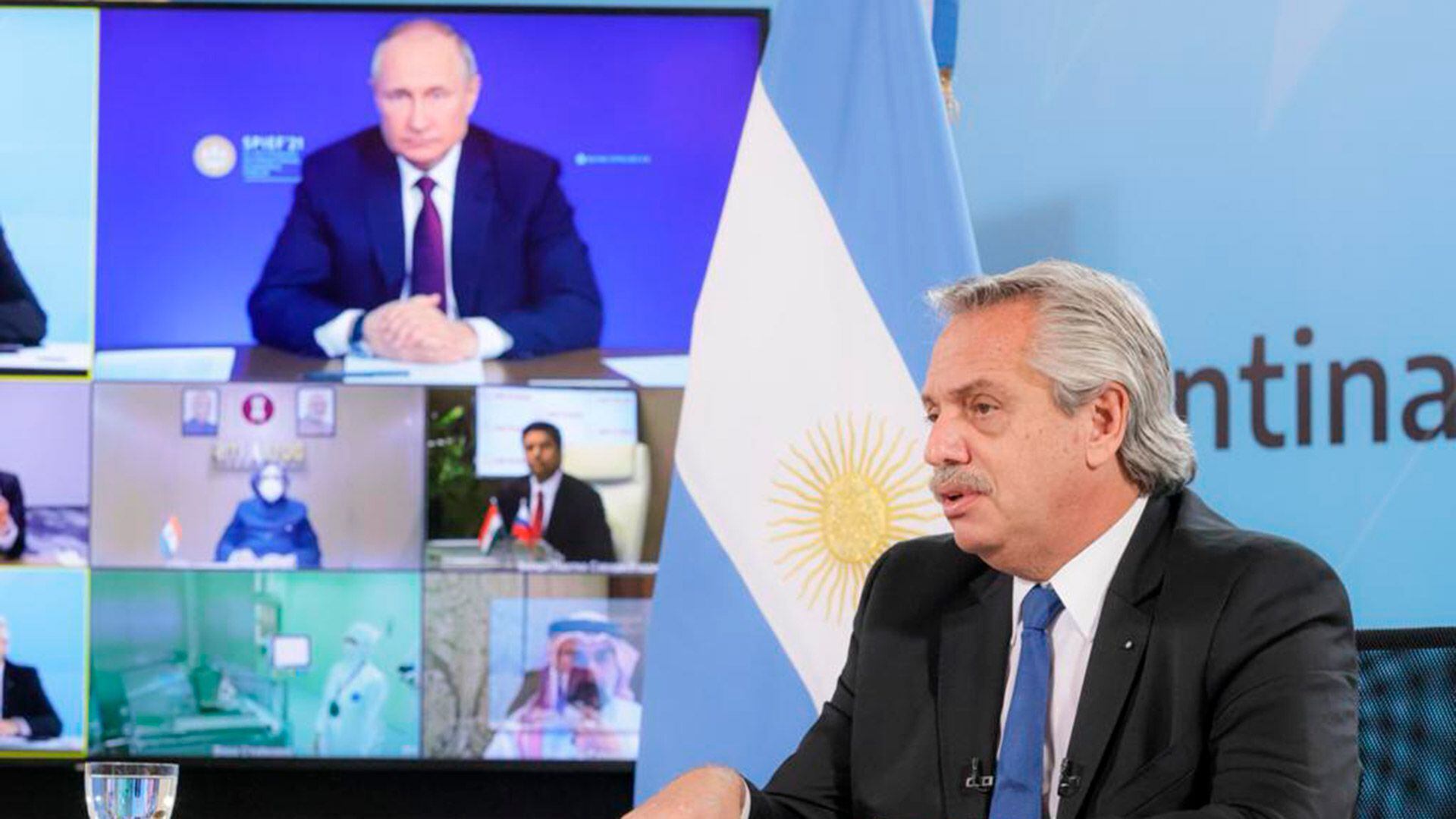 alberto fernandez vladimir putin produccion sputnik V argentina figueiras