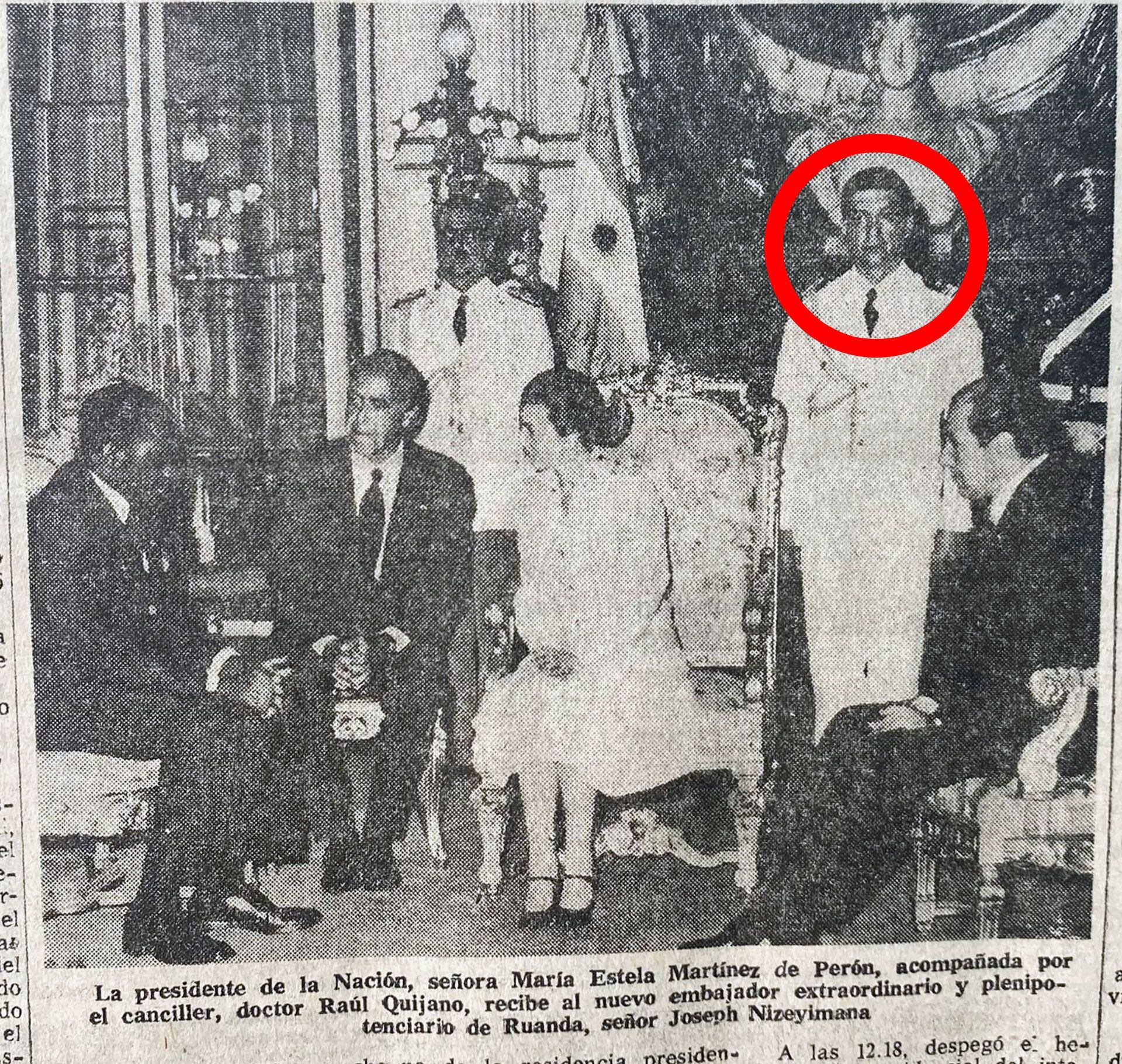 Edecán espía de Isabel Perón