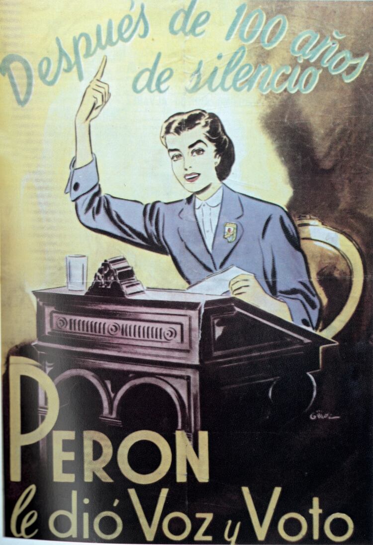 El 23 de septiembre de 1947, durante el gobierno del presidente Juan Domingo Perón, se promulga en Argentina la Ley 13.010 que instituye el voto femenino. 