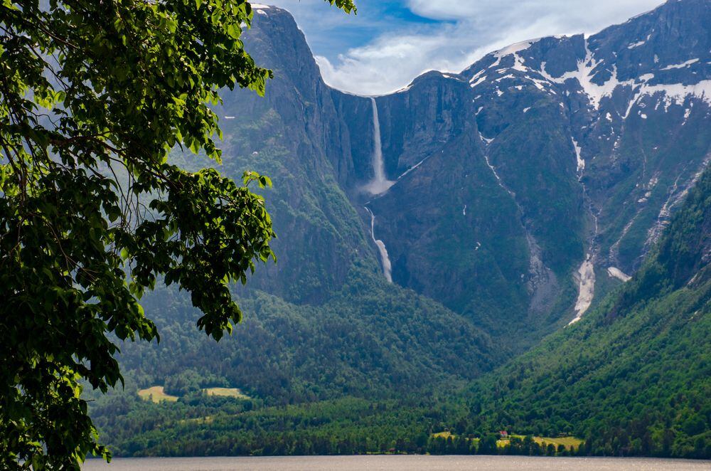 Cascada de Mardalsfossen, en Noruega (Shutterstock).