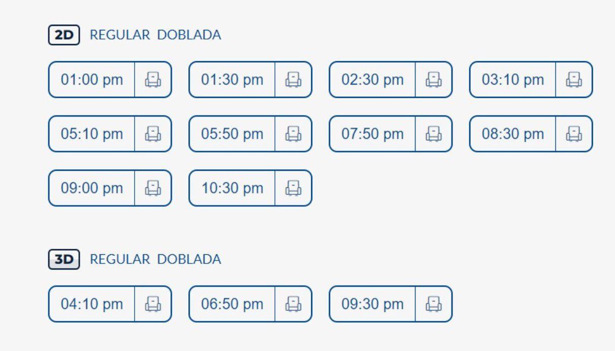 Horarios para Cineplanet Puruchucu, sábado 10 de junio.