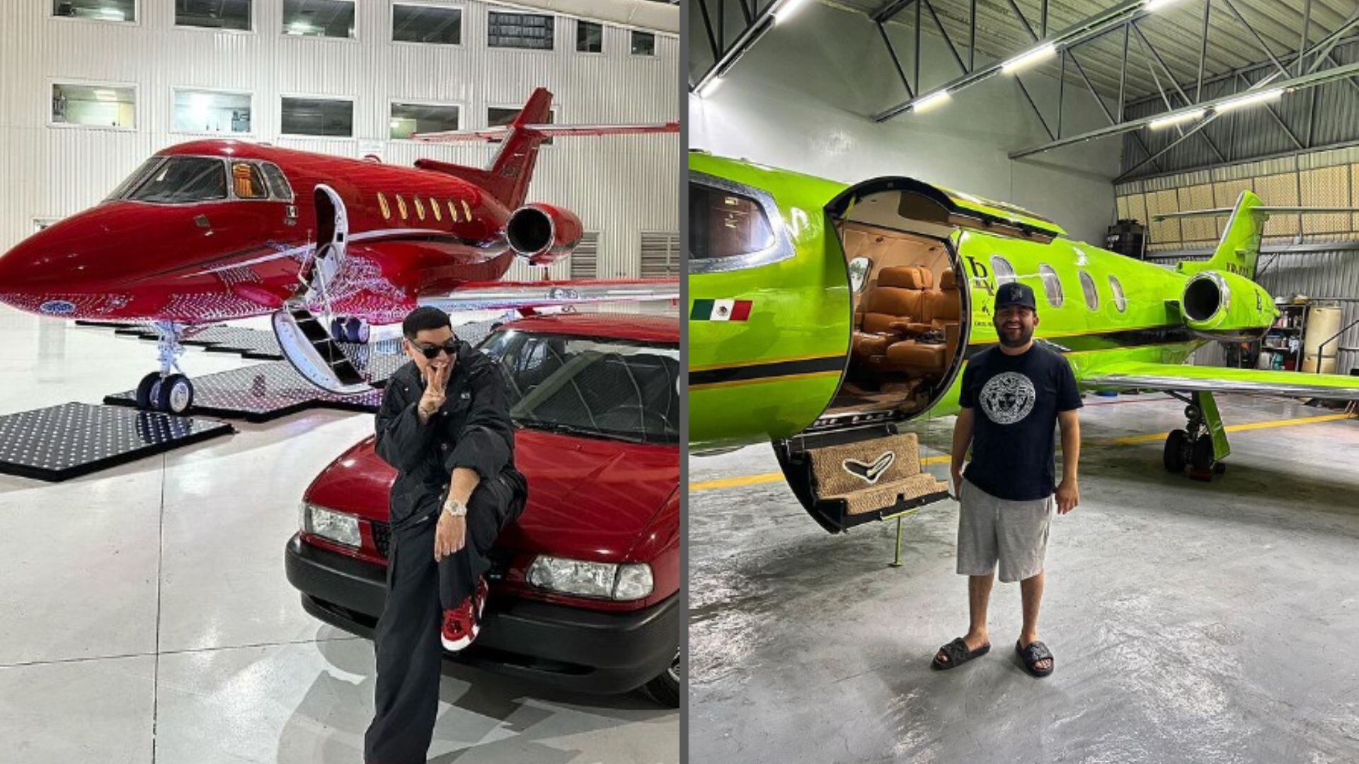 Luis R Conriquez Opaca Avi N Rojo De Eduin Caz Y Presume Su Aeronave