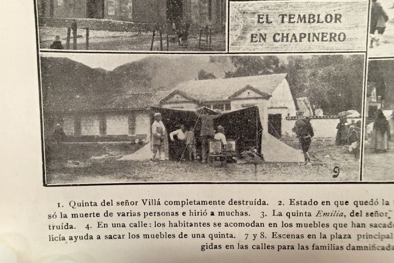 Primeros registros de terremoto en Bogotá por el Sistema Geológico Colombiano - crédito SGC - Revista El Gráfico (1 de septiembre de 1917)