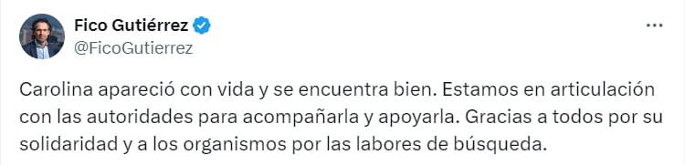 El alcalde de Medellín, Federico Gutiérrez, compartió la buena noticia por medio de su cuenta en X - crédito @FicoGutierrez