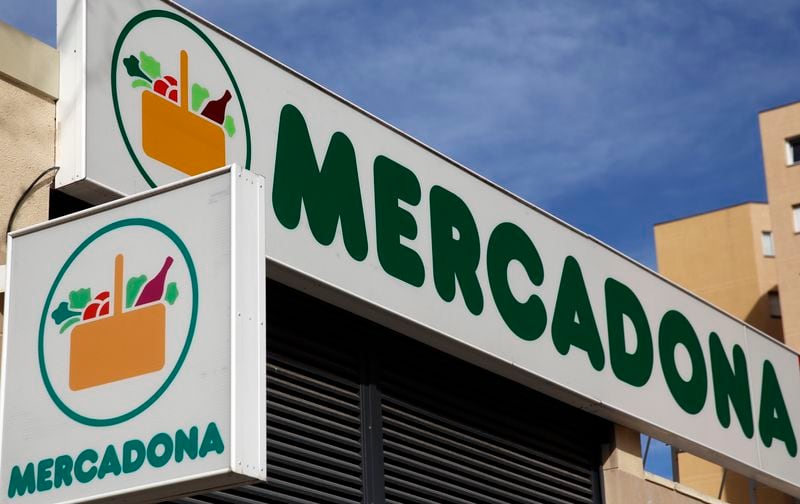 Un cartel con el logotipo de Mercadona en una imagen de archivo. (REUTERS/Sergio Pérez)