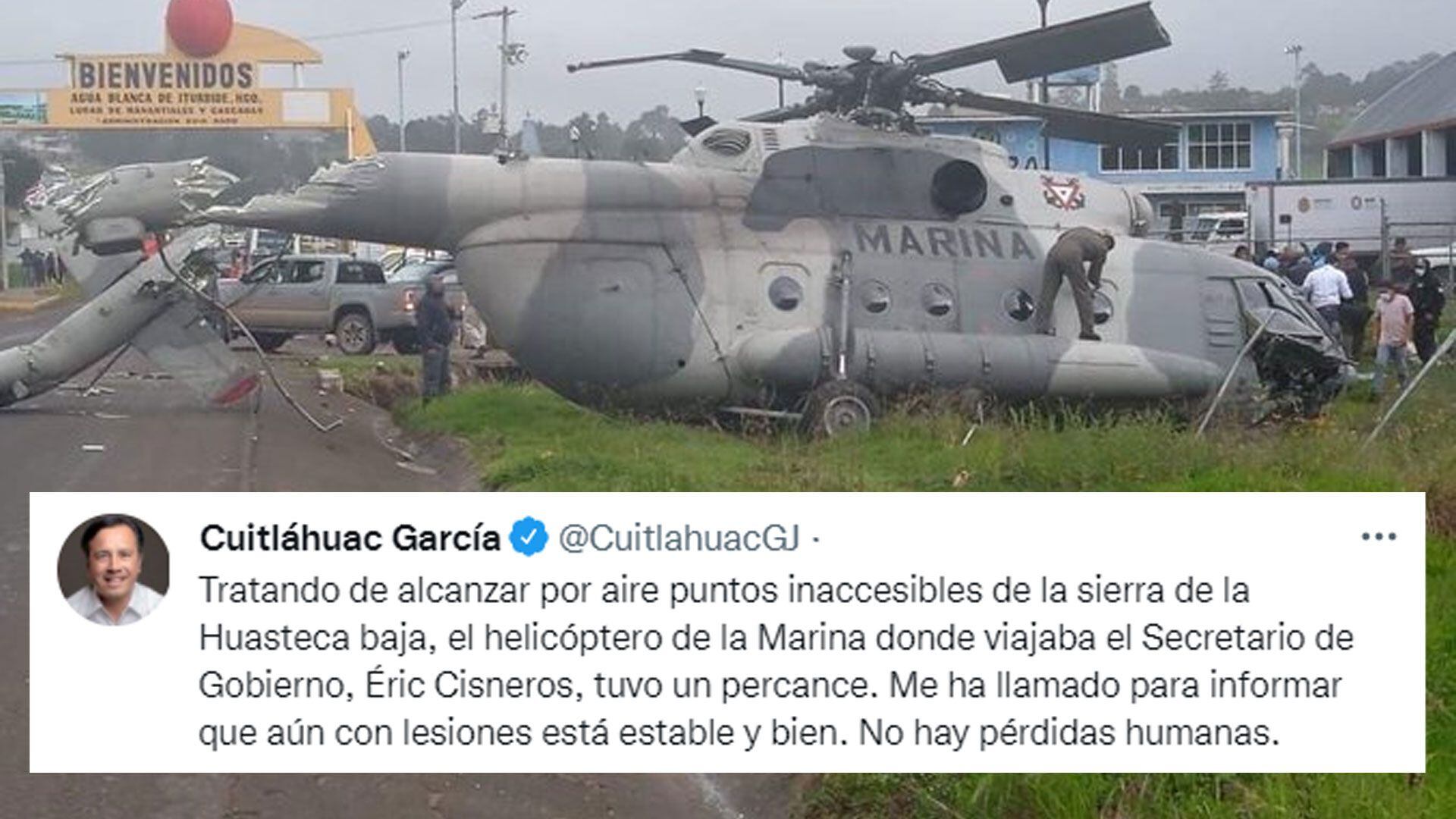 Se Desplomó El Helicóptero Donde Viajaba El Secretario De Gobierno De Veracruz Éric Cisneros 1026