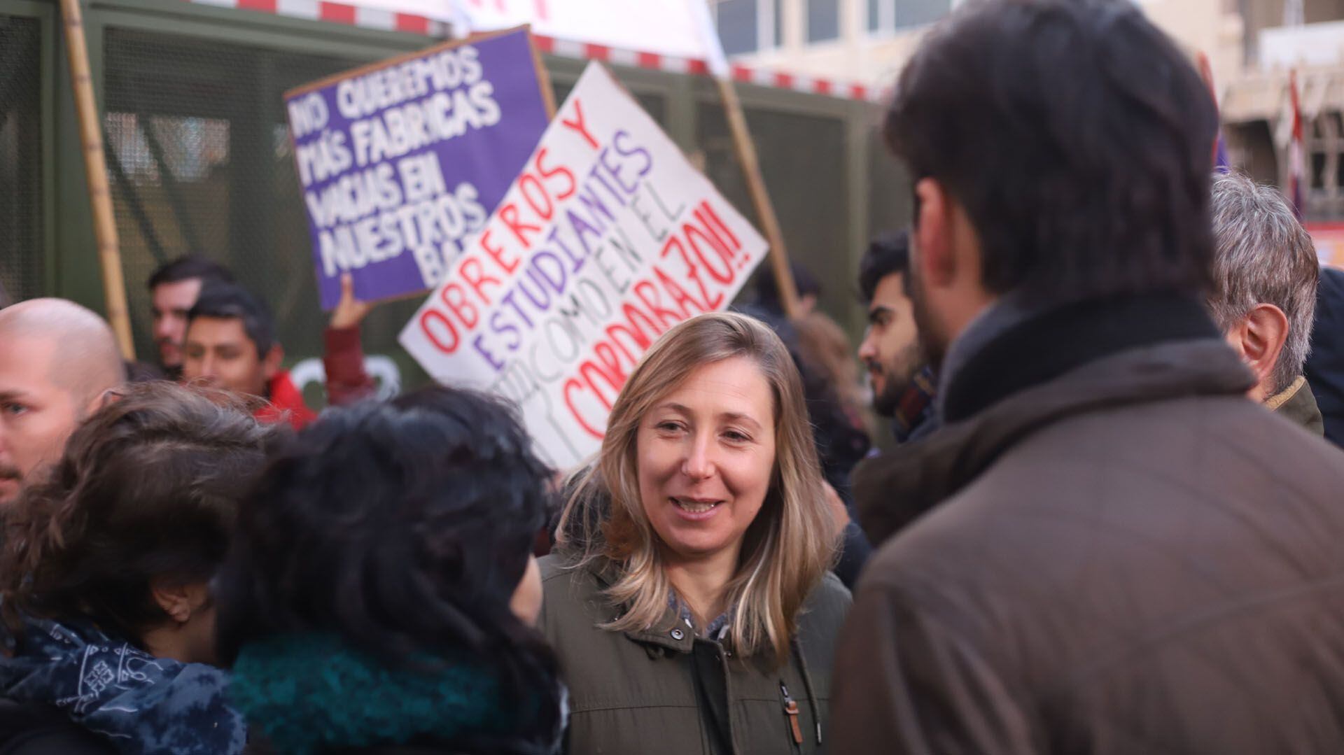 La diputada porteña del PTS en el Frente de Izquierda, Myriam Bregman