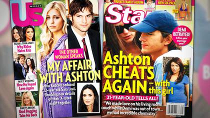 Las amantes de Ashton Kutcher hablaron con la prensa