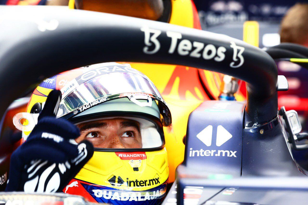 Sergio Perez at the Saudi Arabian GP. Photo: Twitter @redbullracing