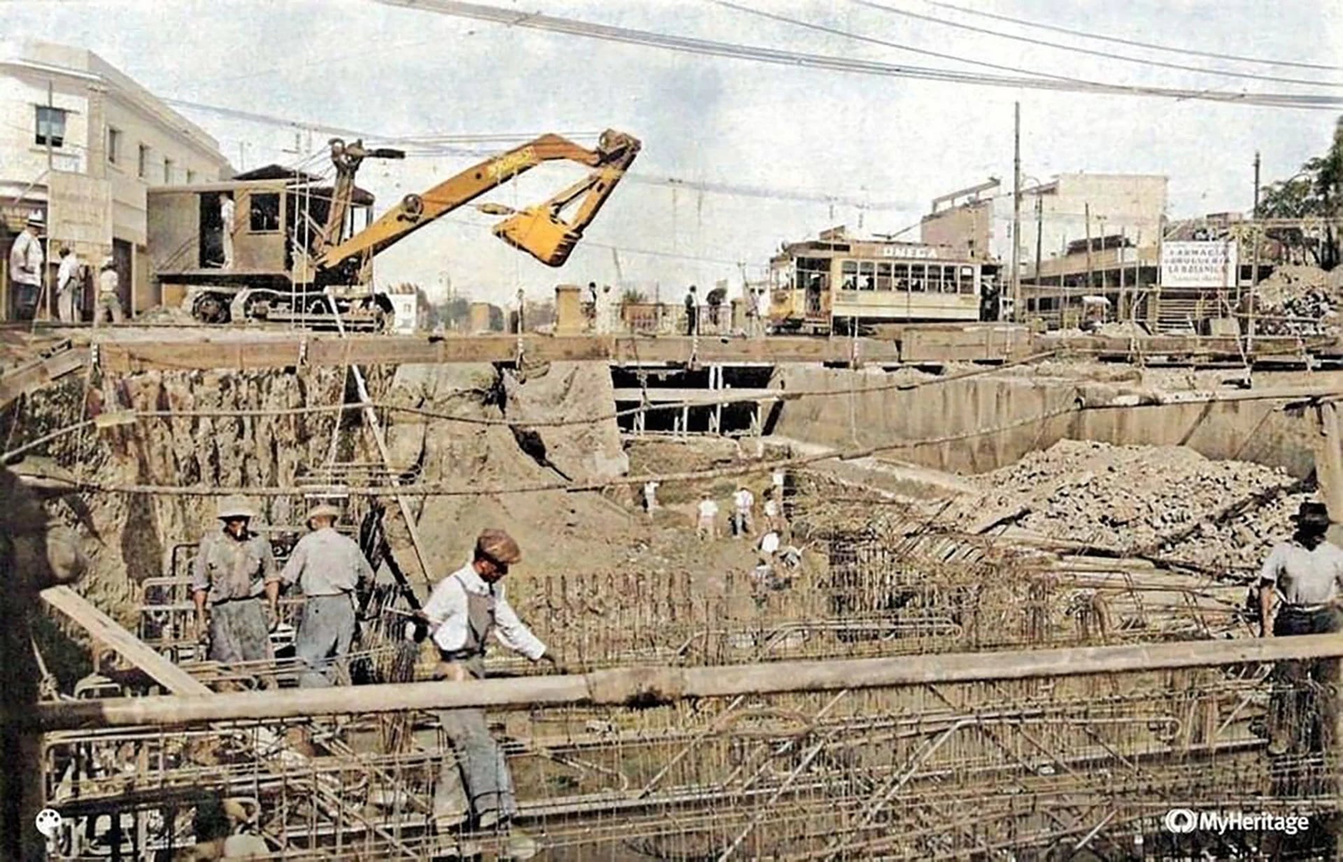 Las obras en el arroyo Medrano en 1942 Instagram arroyoslibres 