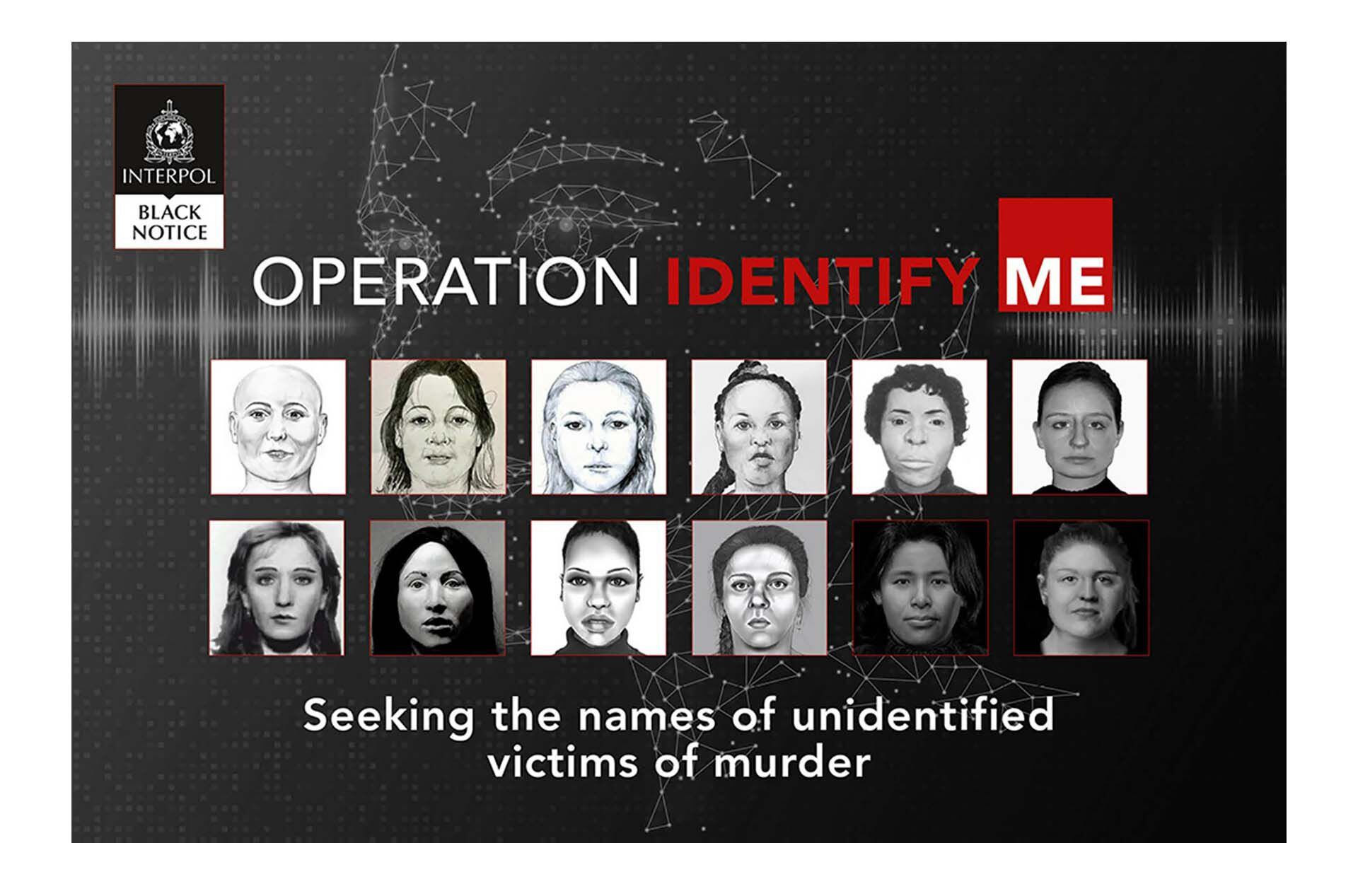 Spot de la Operación Identifíqueme de Interpol