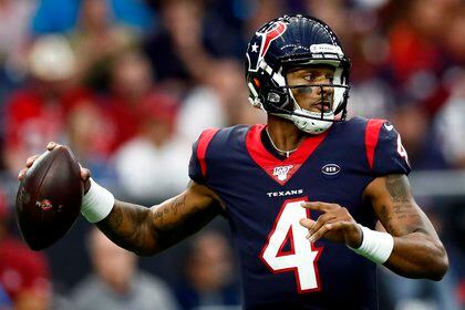 El mariscal de campo de los Texans de Houston, Deshaun Watson. EFE/EPA/LARRY W. SMITH/Archivo
